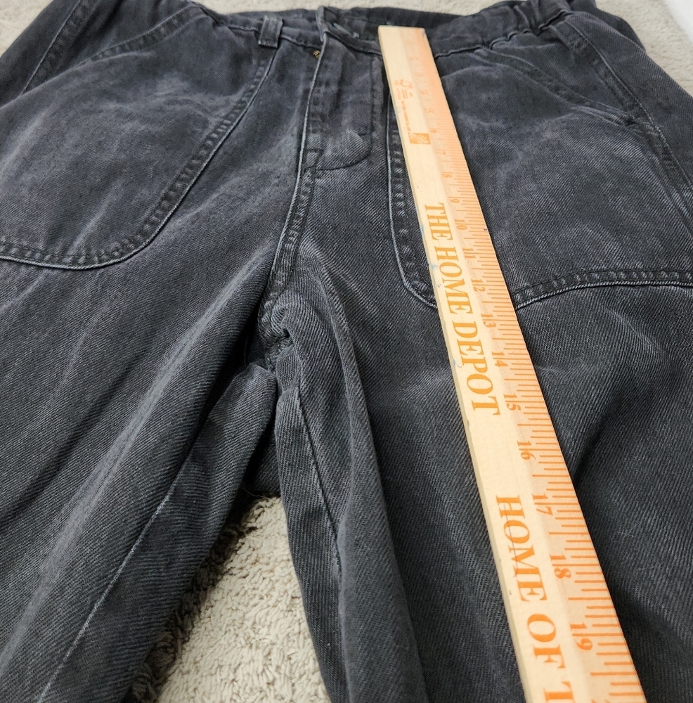 Woman's Long Sleeve Denim Jumpsuit - Universal Threads Black 4 - Picture 14 of 16